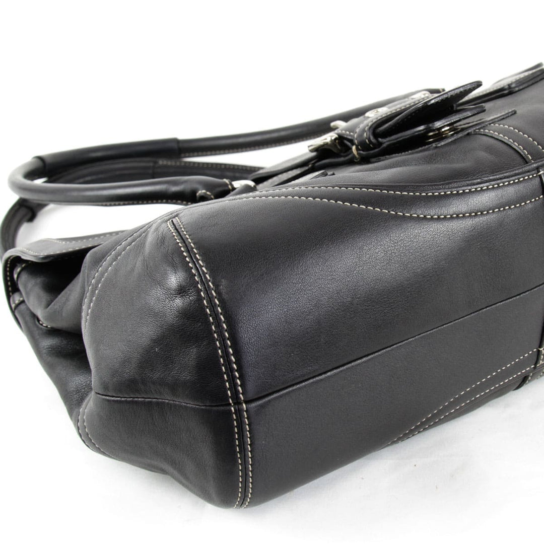 『USED』 
COACH コーチ 
 9251 ハンドバッグ 
レザー ブラック