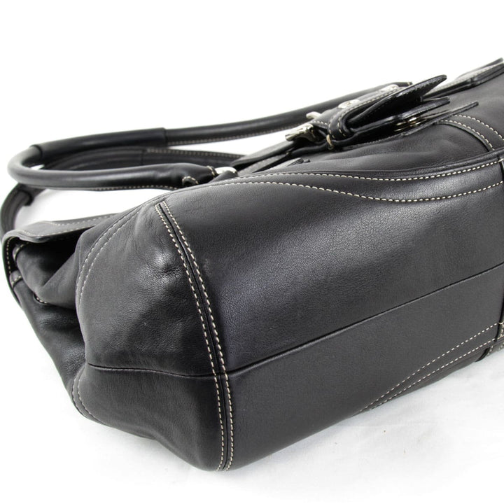 『USED』 
COACH コーチ 
 9251 ハンドバッグ 
レザー ブラック