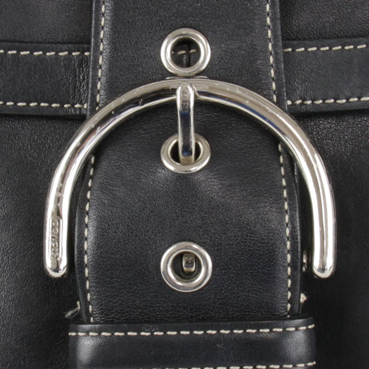 『USED』 
COACH コーチ 
 9251 ハンドバッグ 
レザー ブラック