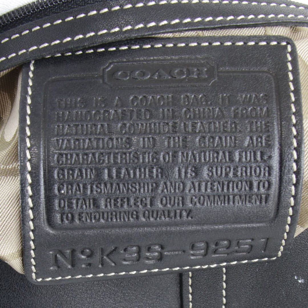 『USED』 
COACH コーチ 
 9251 ハンドバッグ 
レザー ブラック