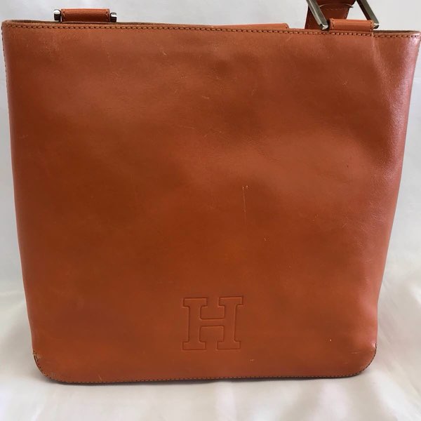 『USED』 
HIROFU ヒロフ 
 ショルダーバッグ 
レザー オレンジ