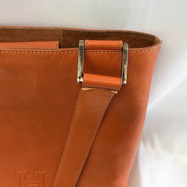 『USED』 
HIROFU ヒロフ 
 ショルダーバッグ 
レザー オレンジ