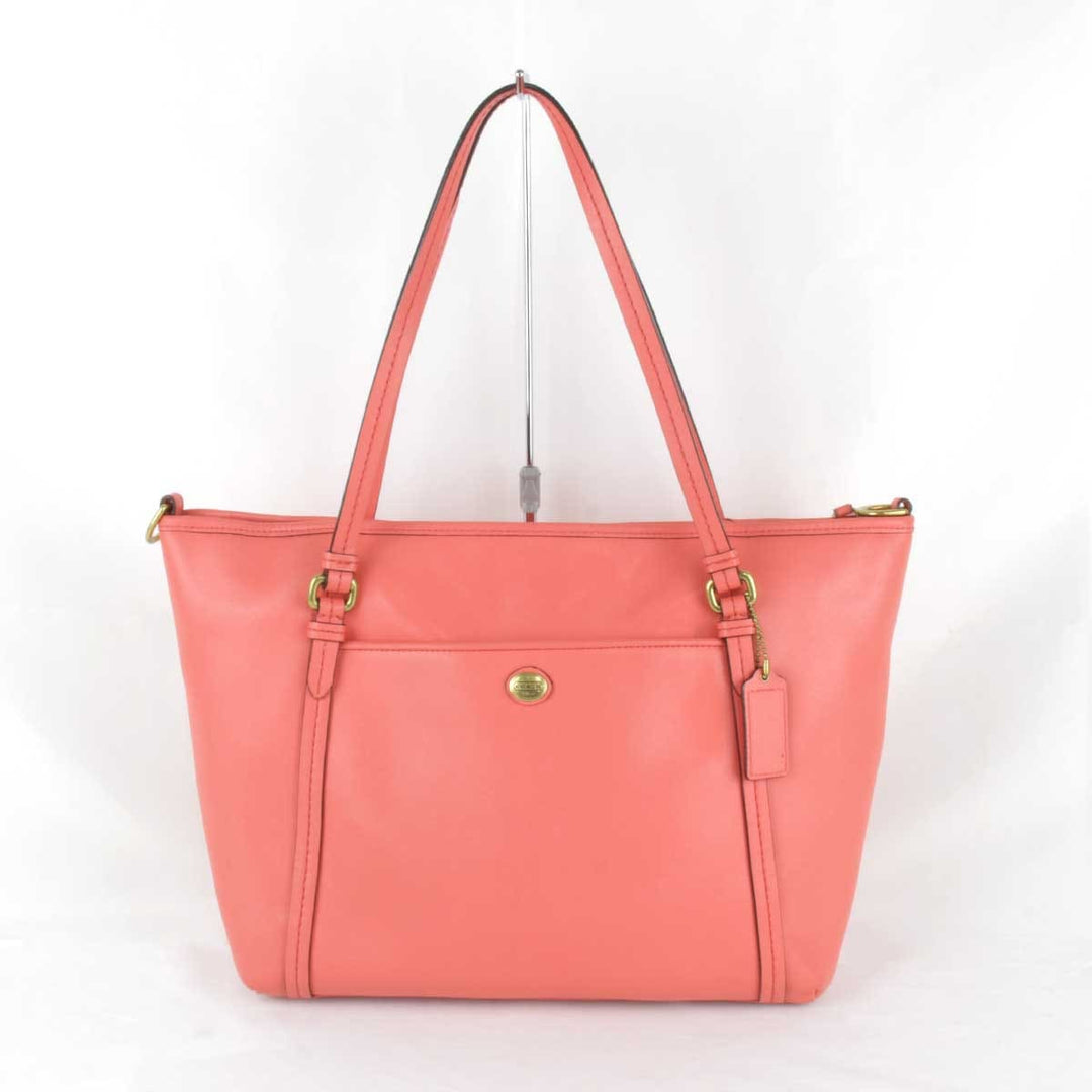 『USED』 
COACH コーチ 
 F25667 トートバッグ 
レザー ピンク
