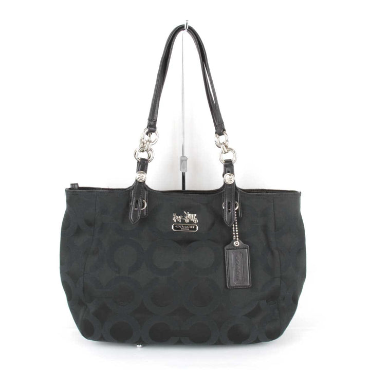 『USED』 
COACH コーチ 
 シグネチャー 15758 トートバッグ 
キャンバス ブラック