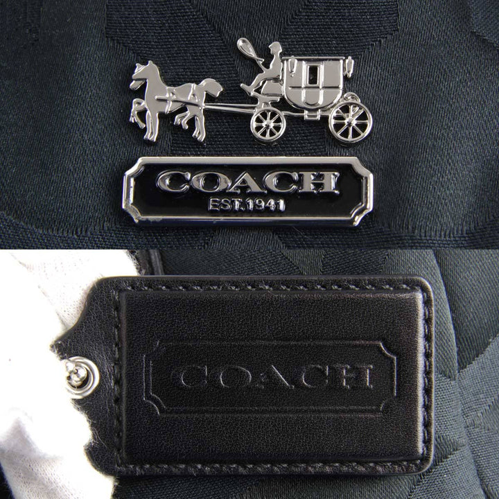 『USED』 
COACH コーチ 
 シグネチャー 15758 トートバッグ 
キャンバス ブラック