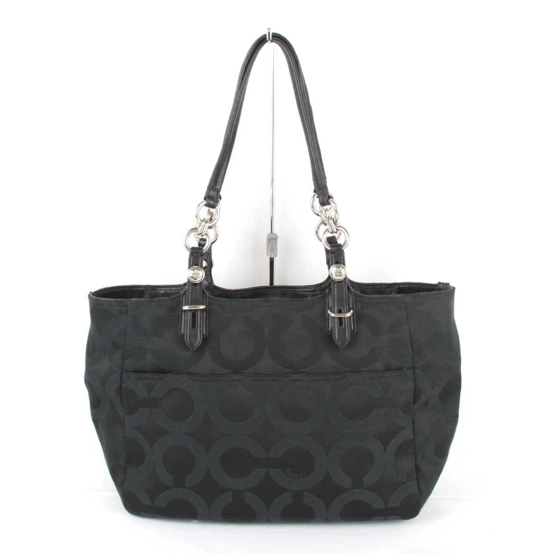 『USED』 
COACH コーチ 
 シグネチャー 15758 トートバッグ 
キャンバス ブラック