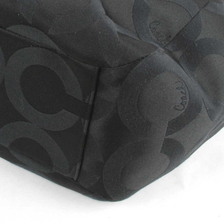 『USED』 
COACH コーチ 
 シグネチャー 15758 トートバッグ 
キャンバス ブラック