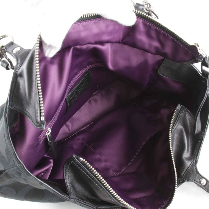 『USED』 
COACH コーチ 
 シグネチャー 15758 トートバッグ 
キャンバス ブラック
