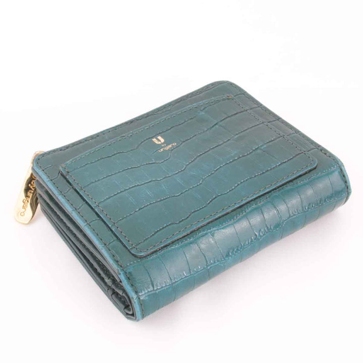 『USED』 
U by ungaro ユーバイウンガロ 
 二つ折り財布 
レザー グリーン