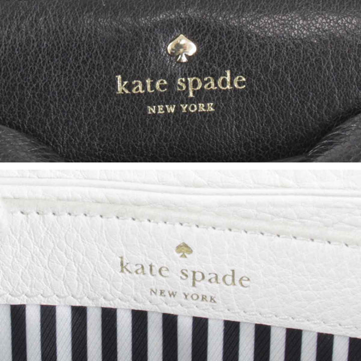 良品『USED』 
Kate Spade ケイトスペード 
 リボン 箱付 長財布 
レザー ブラック