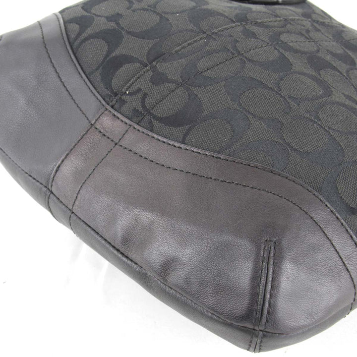 良品『USED』 
COACH コーチ 
 H1282-F19682 ショルダーバッグ 
キャンバス ブラック