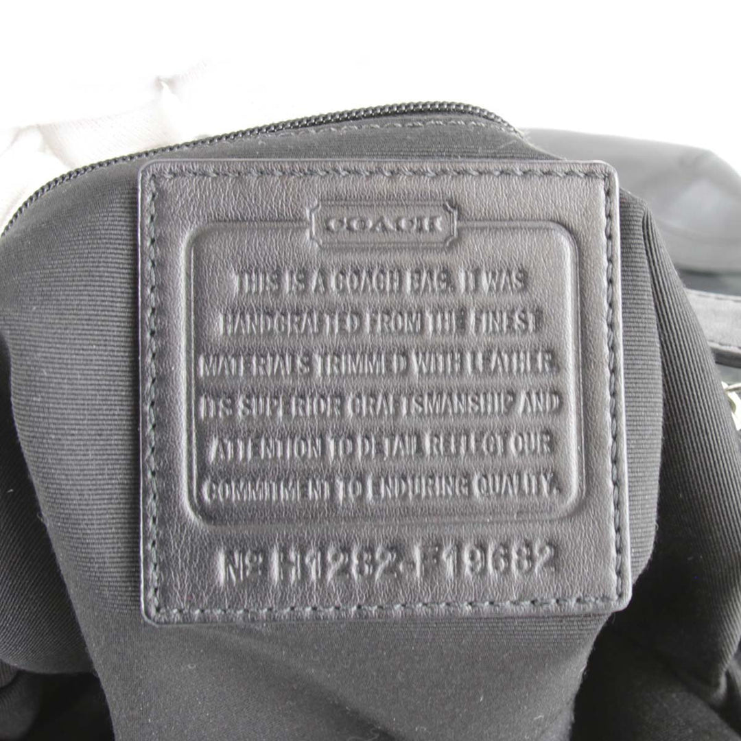 良品『USED』 
COACH コーチ 
 H1282-F19682 ショルダーバッグ 
キャンバス ブラック