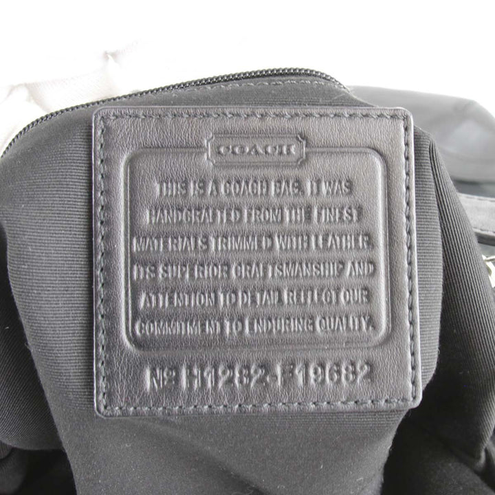良品『USED』 
COACH コーチ 
 H1282-F19682 ショルダーバッグ 
キャンバス ブラック