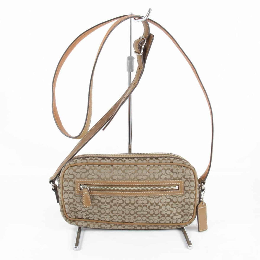 良品『USED』 
COACH コーチ 
 A32-6341 ショルダーバッグ 
キャンバス ベージュ