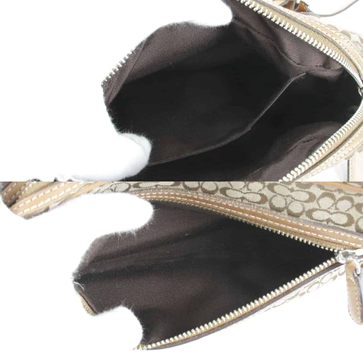 良品『USED』 
COACH コーチ 
 A32-6341 ショルダーバッグ 
キャンバス ベージュ