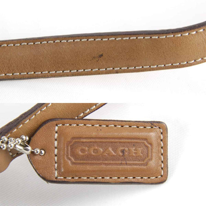 良品『USED』 
COACH コーチ 
 A32-6341 ショルダーバッグ 
キャンバス ベージュ