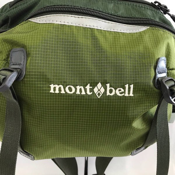『USED』 
mont-bell モンベル 
 トレールランバーパック4 ウエストバッグ 
ナイロン カーキ
