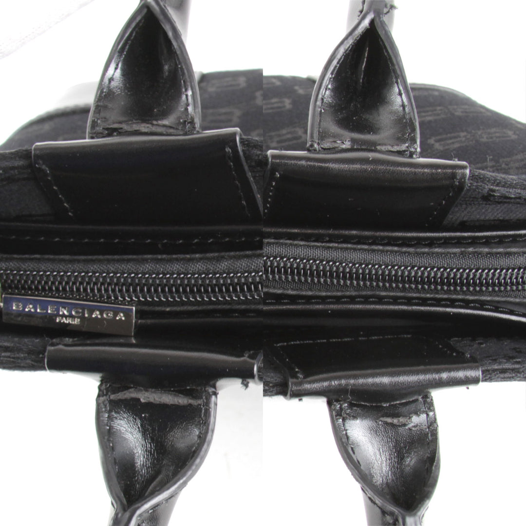 『USED』 
BALENCIAGA バレンシアガ 
 ハンドバッグ 
キャンバス ブラック