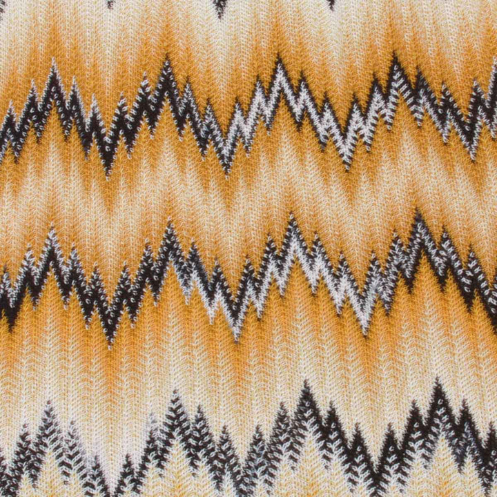 美品『USED』 
Missoni ミッソーニ 
 ジップアップ 168161 ノーカラージャケット 
レーヨン/ポリウレタン  オレンジ