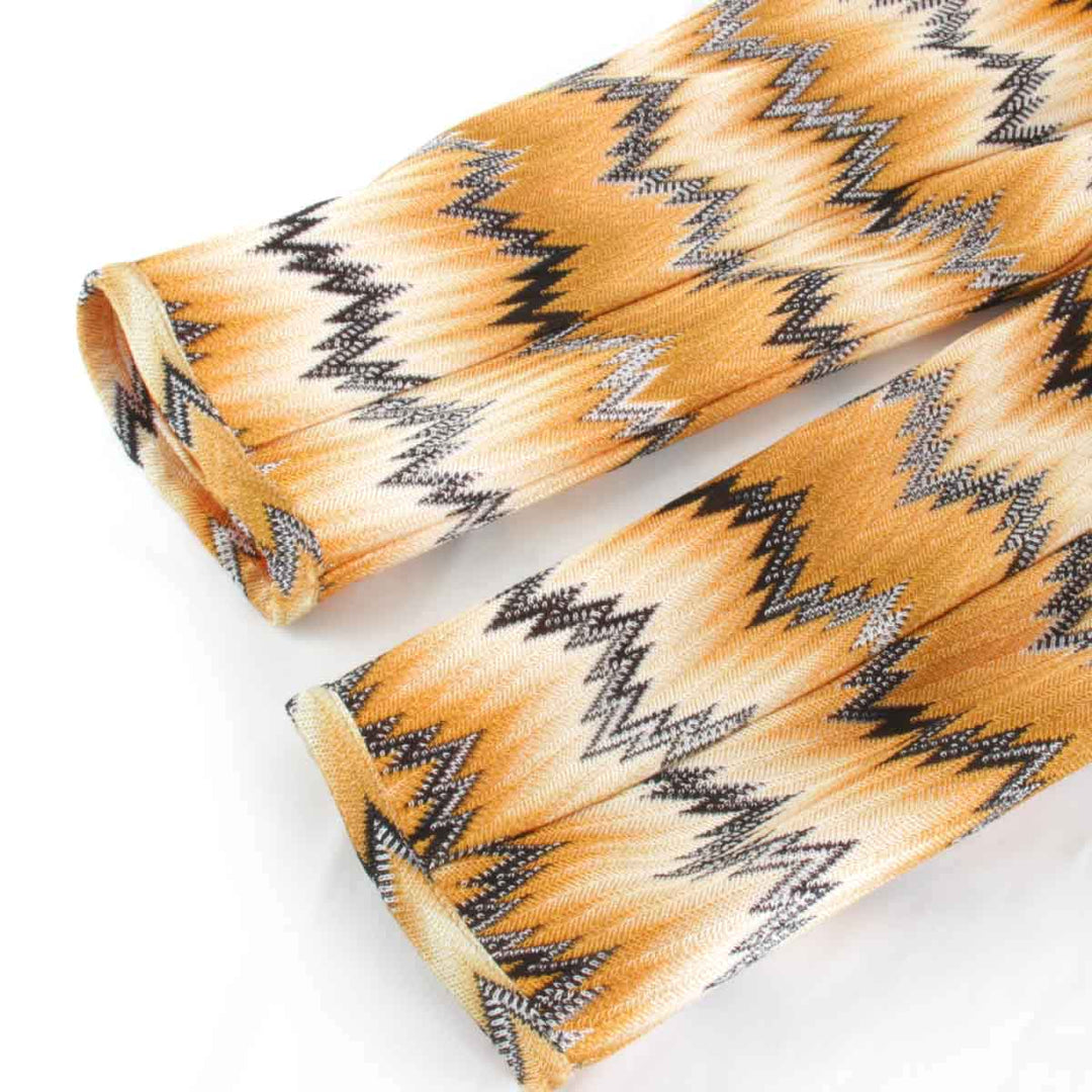 美品『USED』 
Missoni ミッソーニ 
 ジップアップ 168161 ノーカラージャケット 
レーヨン/ポリウレタン  オレンジ