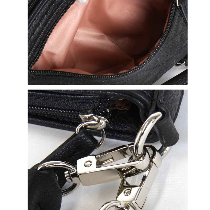 『USED』 
CLATHAS クレイサス 
 2way ショルダーバッグ 
レザー ブラック