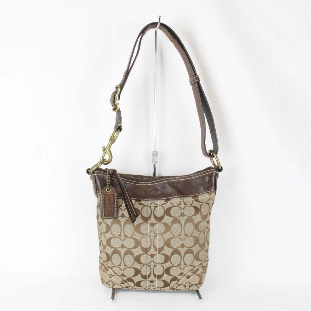 『USED』 
COACH コーチ 
 10402 ショルダーバッグ 
キャンバス ベージュ
