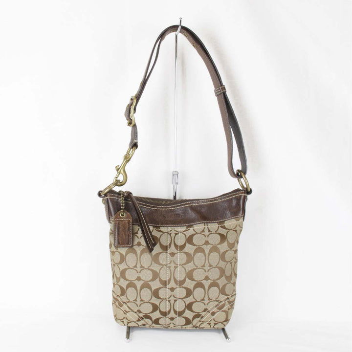 『USED』 
COACH コーチ 
 10402 ショルダーバッグ 
キャンバス ベージュ