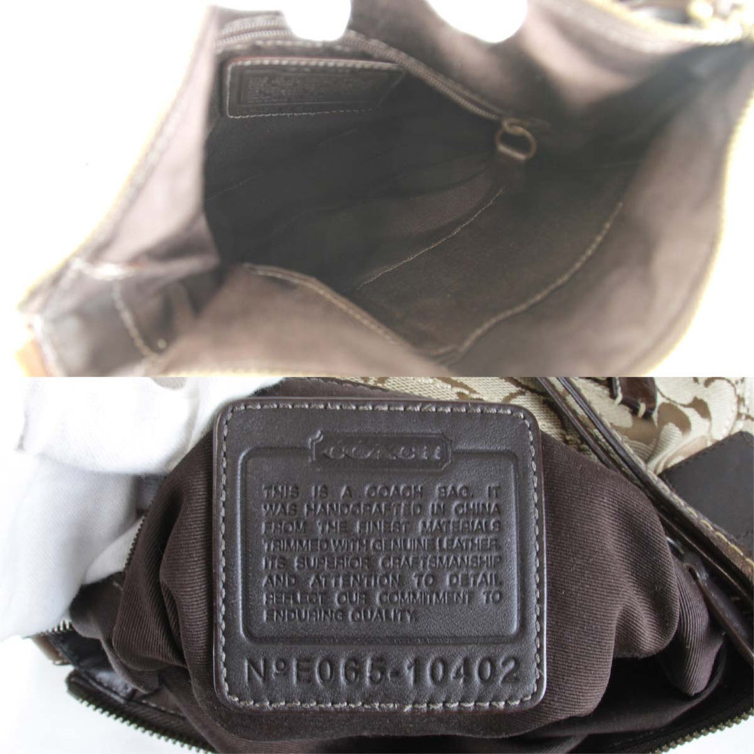 『USED』 
COACH コーチ 
 10402 ショルダーバッグ 
キャンバス ベージュ