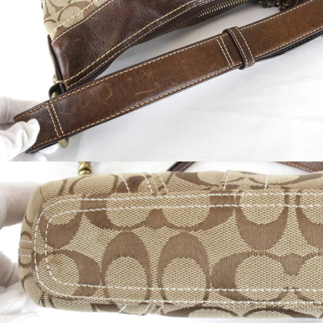 『USED』 
COACH コーチ 
 10402 ショルダーバッグ 
キャンバス ベージュ