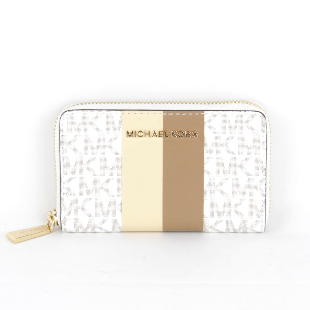 美品『USED』 
Michael Kors マイケルコース 
 カードケース 
PVCコーティングキャンバス ホワイト