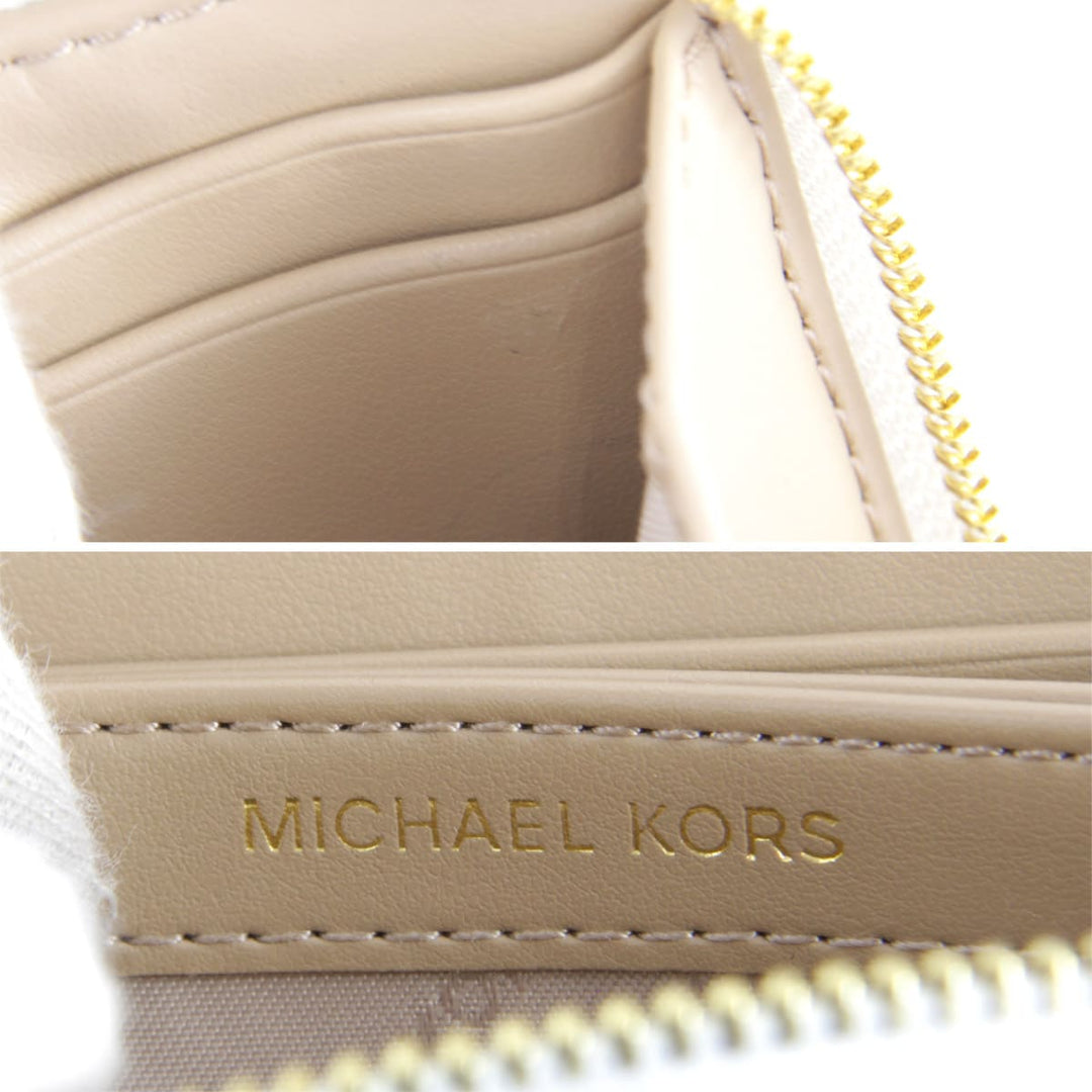 美品『USED』 
Michael Kors マイケルコース 
 カードケース 
PVCコーティングキャンバス ホワイト