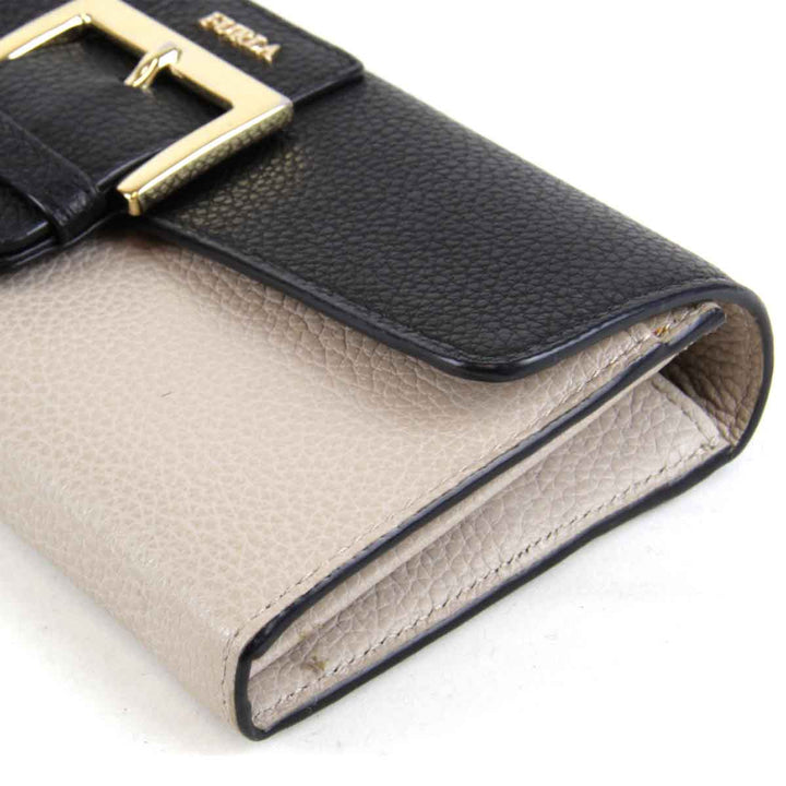 美品『USED』 
Furla フルラ 
 長財布 
レザー ブラック