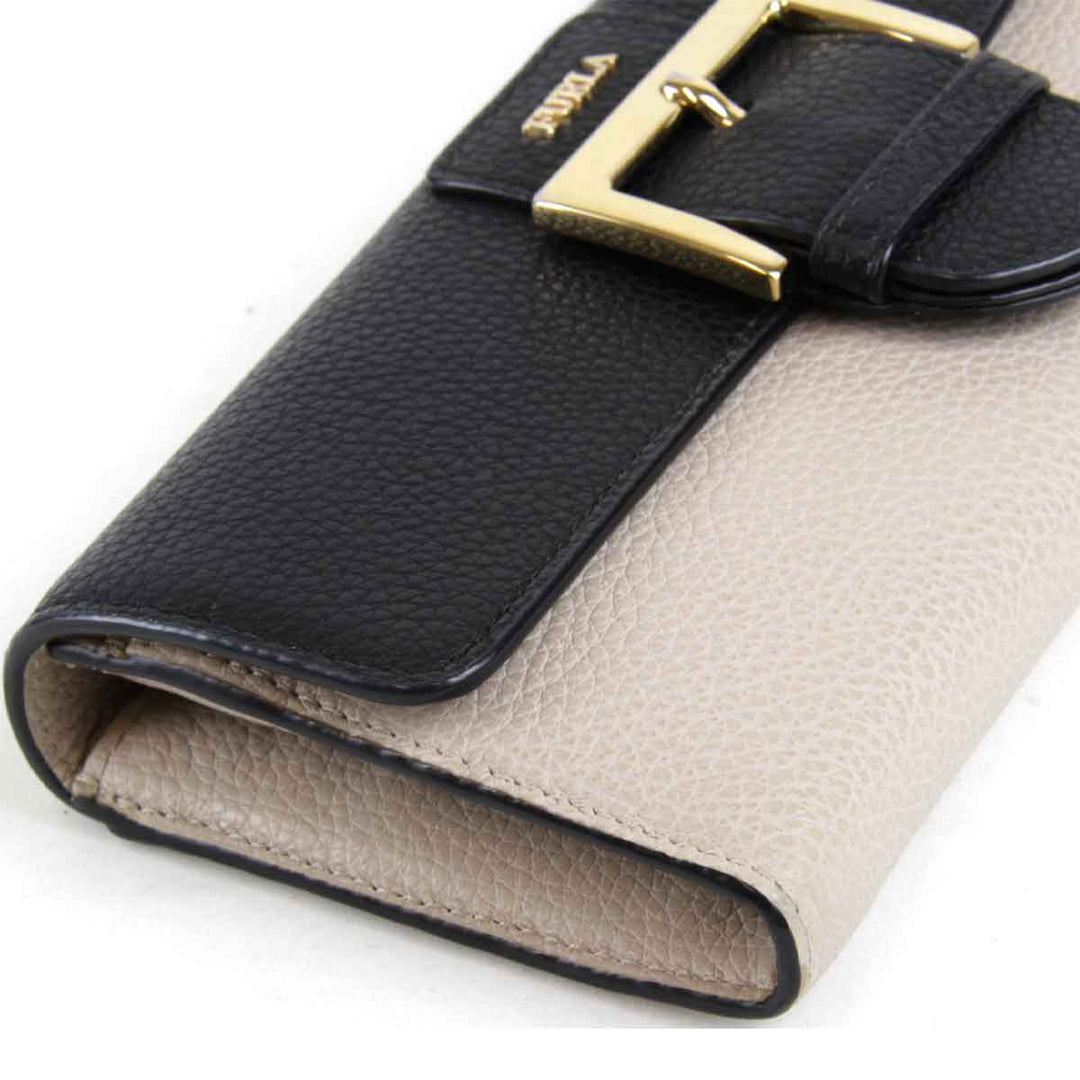 美品『USED』 
Furla フルラ 
 長財布 
レザー ブラック