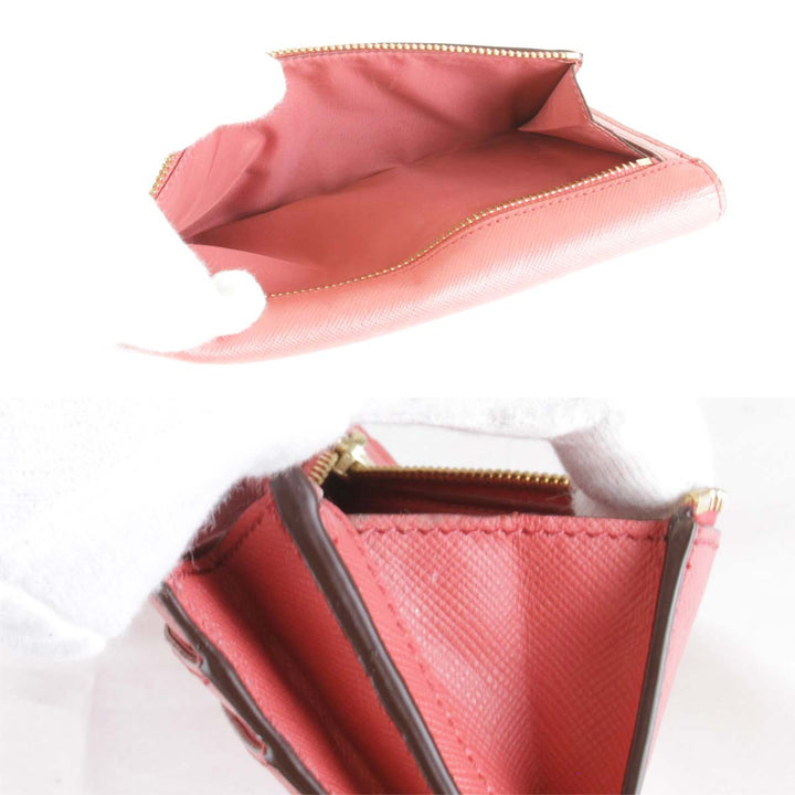 良品『USED』 
COACH コーチ 
 長財布 
レザー ピンク