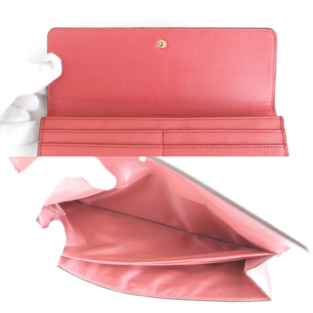 良品『USED』 
COACH コーチ 
 長財布 
レザー ピンク