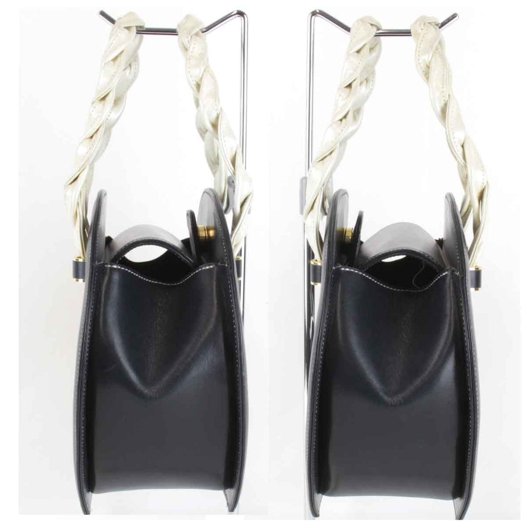 『USED』 
Kitamura キタムラ 
 ハンドバッグ 
レザー ネイビー