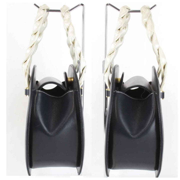 『USED』 
Kitamura キタムラ 
 ハンドバッグ 
レザー ネイビー