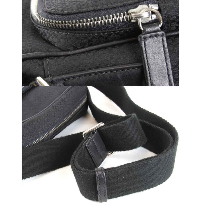 『USED』 
COACH コーチ 
 J35-5058 ショルダーバッグ 
キャンバス ブラック