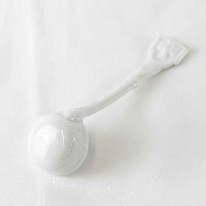 『USED』 
 
 ソーサ一体型シュガーポット（スプーン付） 陶器 食器 
陶磁器 ホワイト