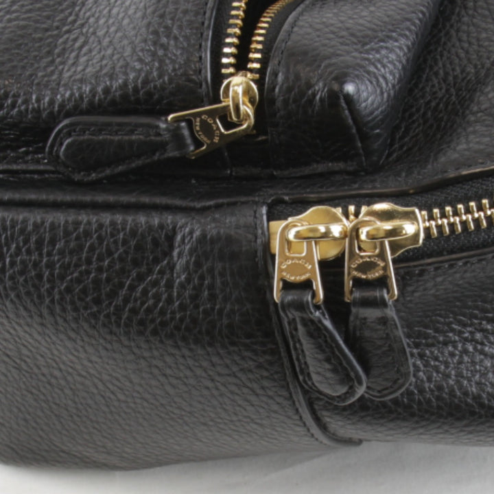 美品『USED』 
COACH コーチ 
 F1881-F28995 リュック・デイパック 
レザー ブラック