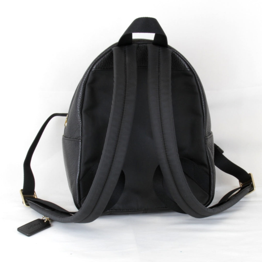 美品『USED』 
COACH コーチ 
 F1881-F28995 リュック・デイパック 
レザー ブラック