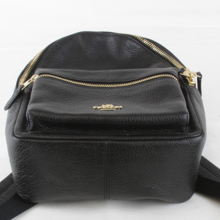美品『USED』 
COACH コーチ 
 F1881-F28995 リュック・デイパック 
レザー ブラック