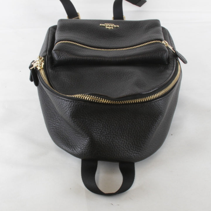 美品『USED』 
COACH コーチ 
 F1881-F28995 リュック・デイパック 
レザー ブラック