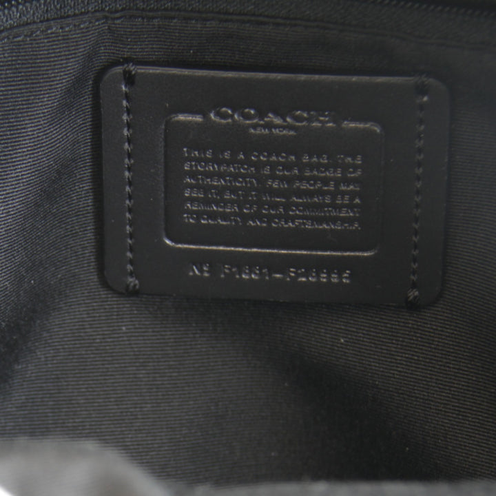 美品『USED』 
COACH コーチ 
 F1881-F28995 リュック・デイパック 
レザー ブラック