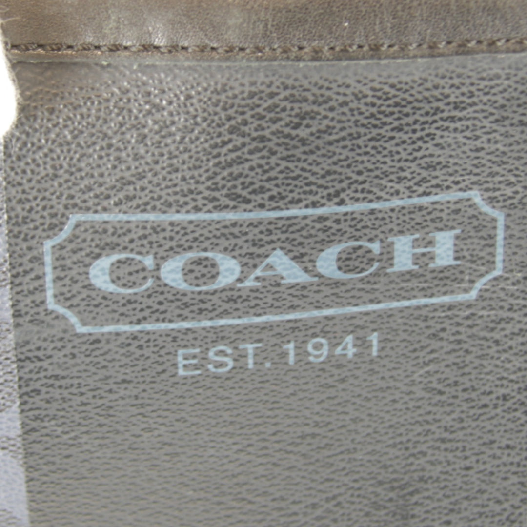 『USED』 
COACH コーチ 
 シグネチャー F70591 ショルダーバッグ 
PVC ネイビー