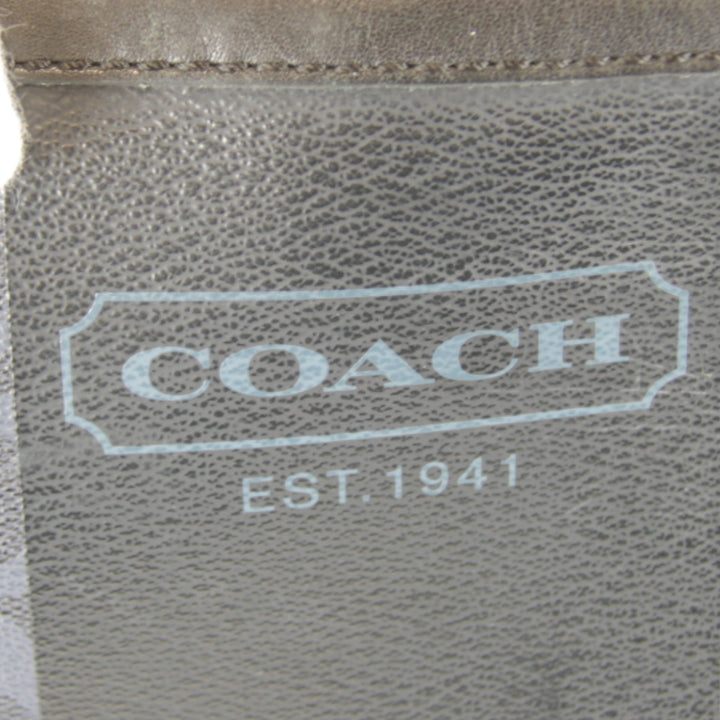 『USED』 
COACH コーチ 
 シグネチャー F70591 ショルダーバッグ 
PVC ネイビー