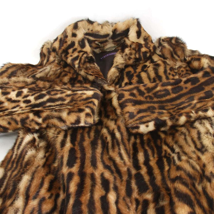 美品『USED』 
RALPH LAUREN ラルフローレン 
 コート 
フェイクファー ブラウン