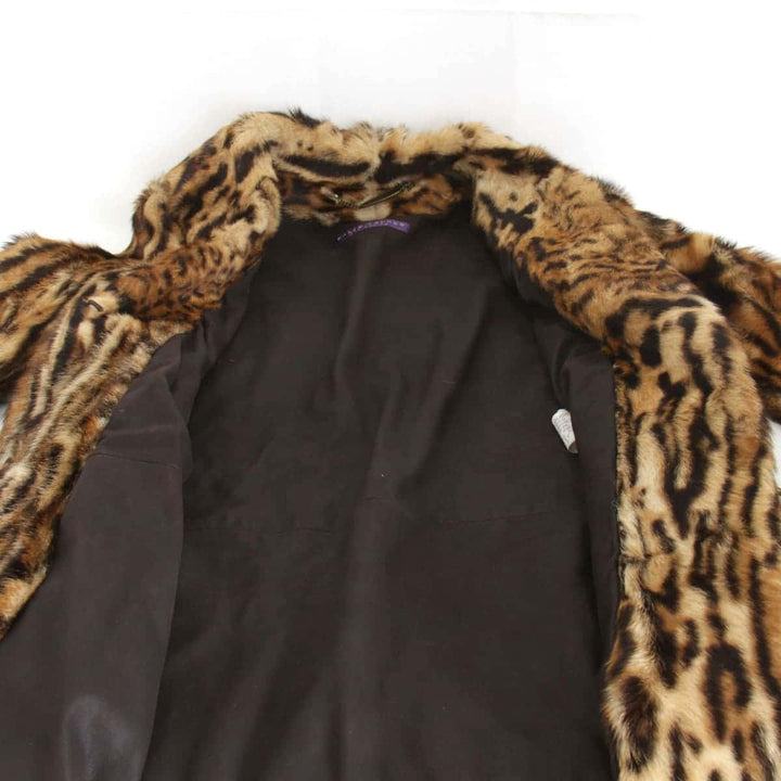 美品『USED』 
RALPH LAUREN ラルフローレン 
 コート 
フェイクファー ブラウン
