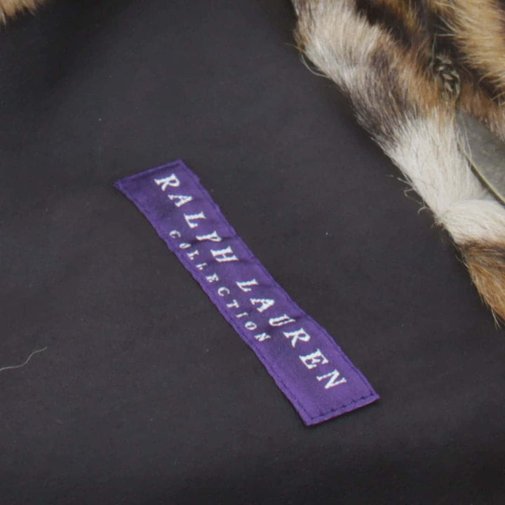美品『USED』 
RALPH LAUREN ラルフローレン 
 コート 
フェイクファー ブラウン