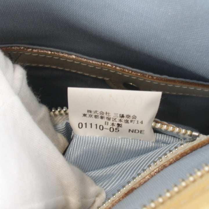 良品『USED』 
BURBERRY バーバリー 
 ブルーレーベル ショルダーバッグ 
ナイロン/レザー ホワイト チェック